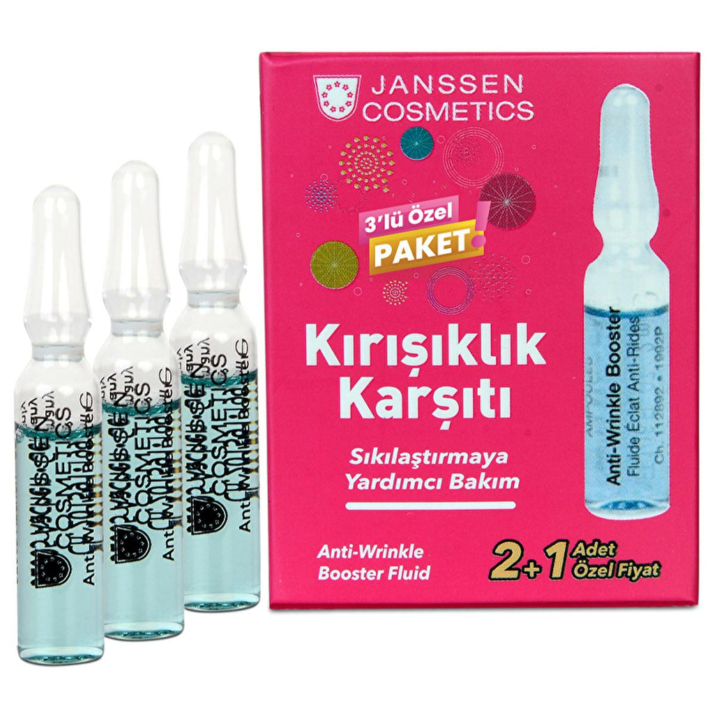 Janssen Cosmetics Anti-Wrinkle Eye Serum Ampoules - Anti-Aging Skincare with Peptide Complex & Hyaluronic Acid