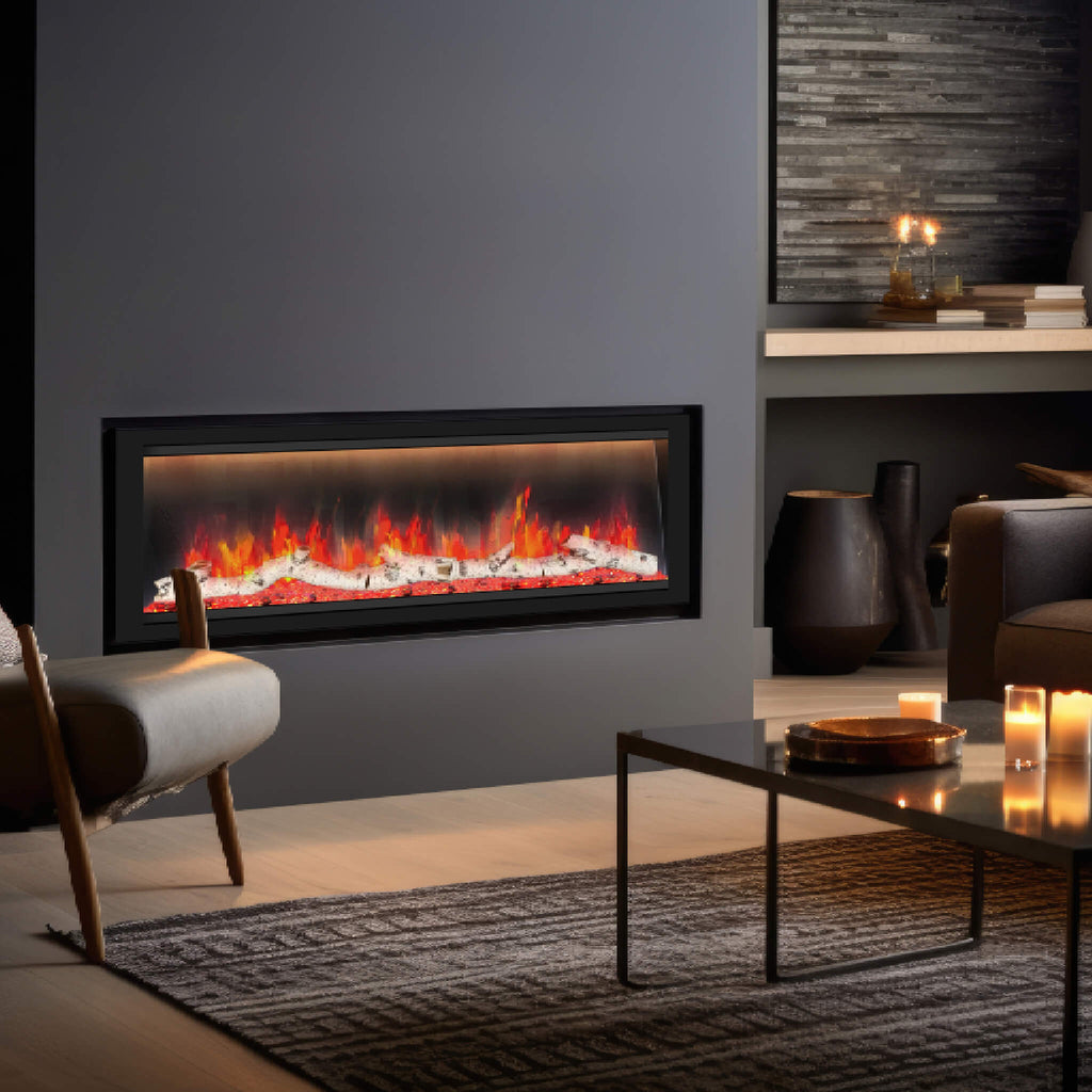 Dynasty Allegro 58-Inch Smart Linear Electric Fireplace With Heater Timer Settings [DY-BFM58] (SAK23948) – SAKSBY WHOLESALE, 