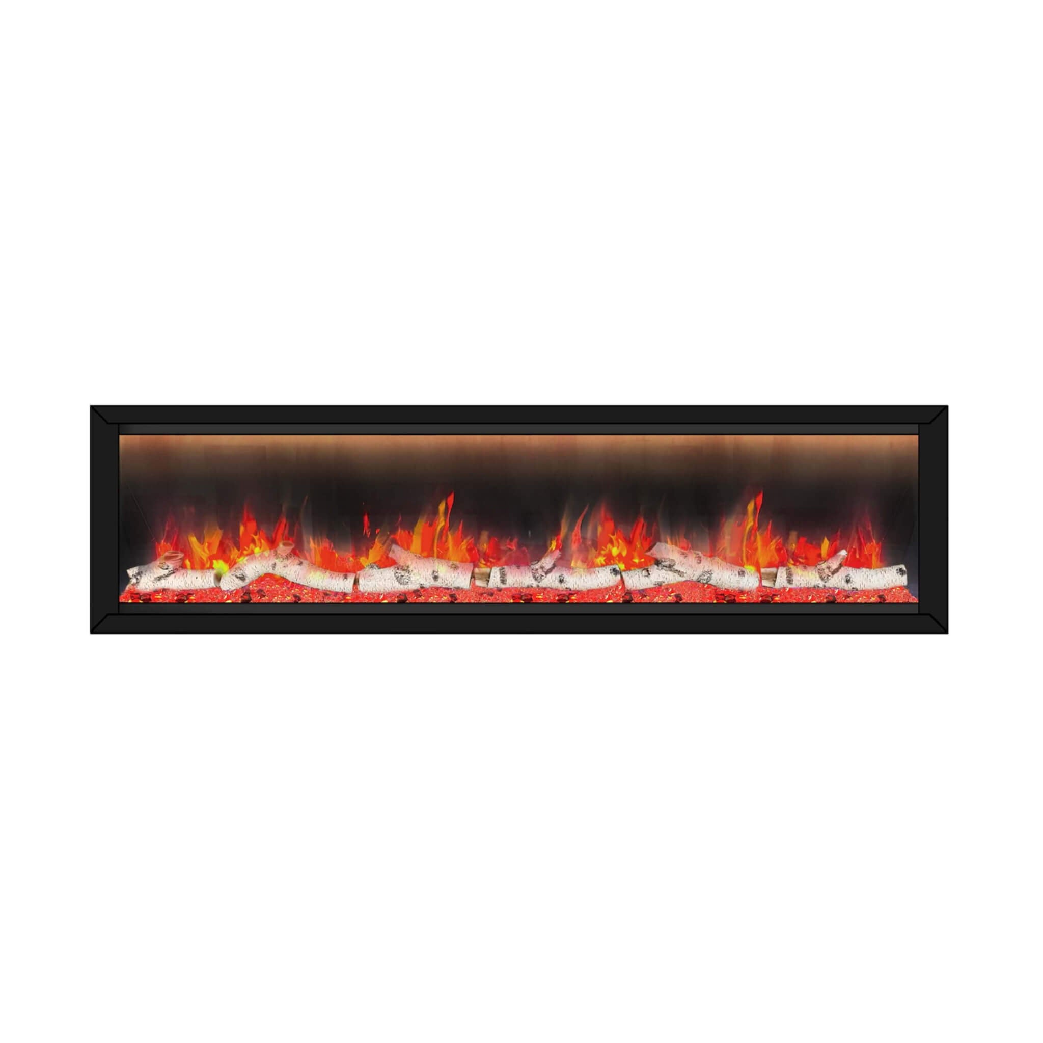 Dynasty Allegro 76-Inch Black Smart Linear Electric Fireplace [DY-BFM76] (SAK56392) – SAKSBY WHOLESALE