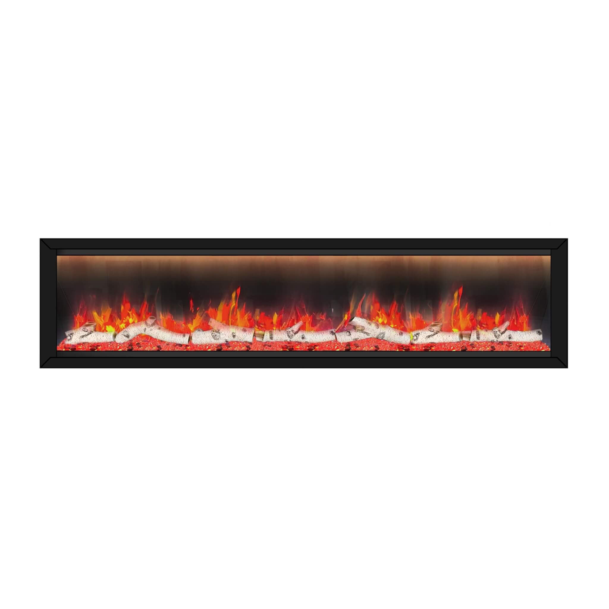 Dynasty Allegro 82-Inch Flush Mount Smart Linear Electric Fireplace [DY-BFM82] (SAK29014) – SAKSBY WHOLESALE