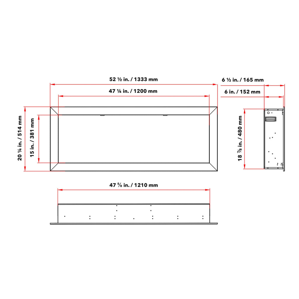 Dynasty Cascade 52-Inch Recessed Smart Linear Electric Fireplace With Dynasty App [DY-BTX52] (SAK73485) – SAKSBY WHOLESALE, v