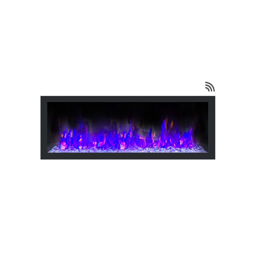 Dynasty Cascade 52-Inch Recessed Smart Linear Electric Fireplace With Dynasty App [DY-BTX52] (SAK73485) – SAKSBY WHOLESALE, v