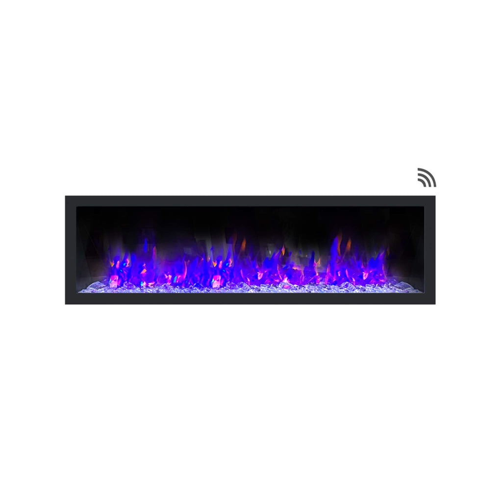 Dynasty Cascade 64-Inch Smart Linear Electric Fireplace With Front Facing Heater [DY-BTX64] (SAK15932) – SAKSBY WHOLESALE, vi