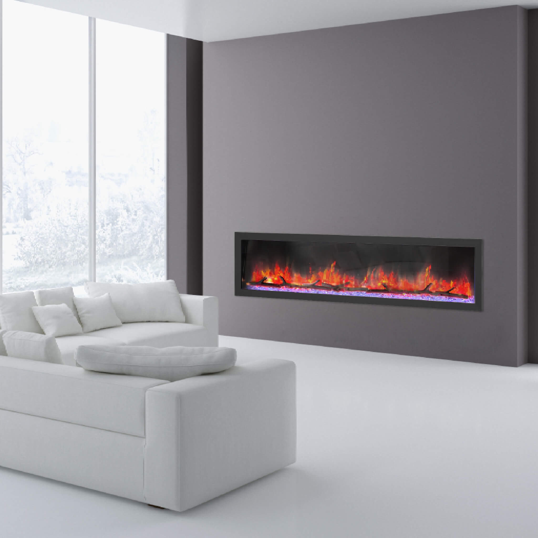 Dynasty Cascade 74-Inch Smart Linear Electric Fireplace [DY-BTX74] (SAK61984) – SAKSBY WHOLESALE, view 13