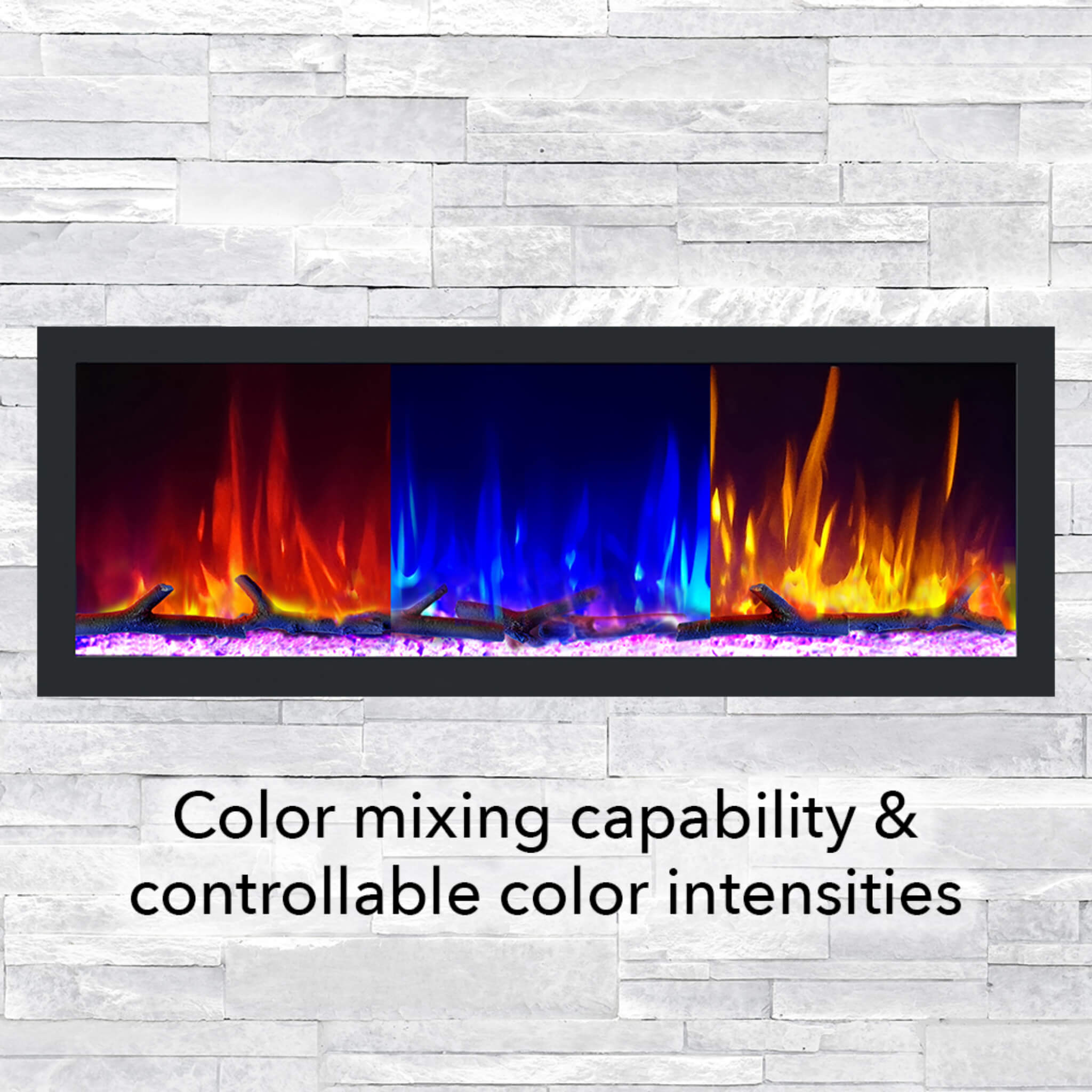Dynasty Cascade 74-Inch Smart Linear Electric Fireplace [DY-BTX74] (SAK61984) – SAKSBY WHOLESALE, view 5