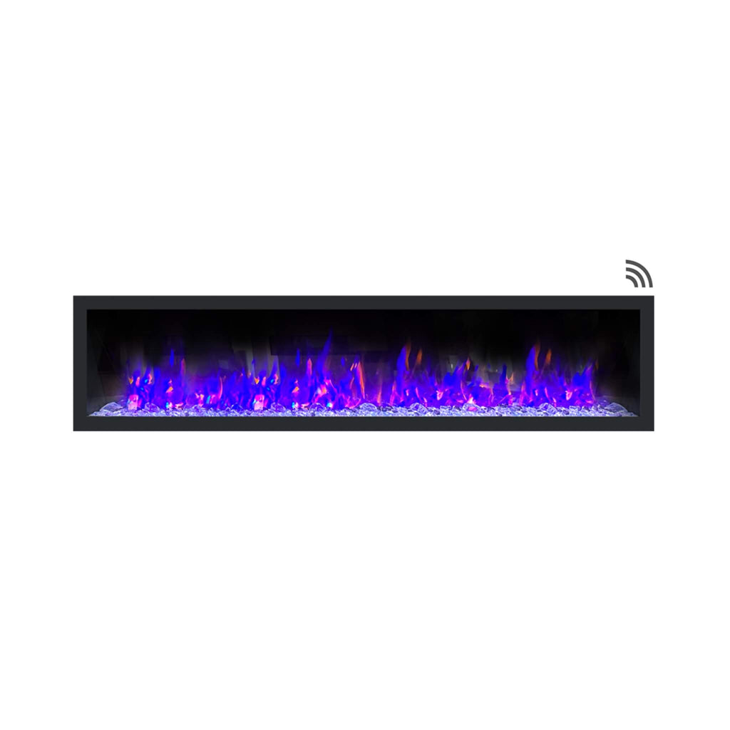 Dynasty Cascade 82-Inch Recessed Linear Electric Fireplace [DY-BTX82] (SAK30567) – SAKSBY WHOLESALE, view 3