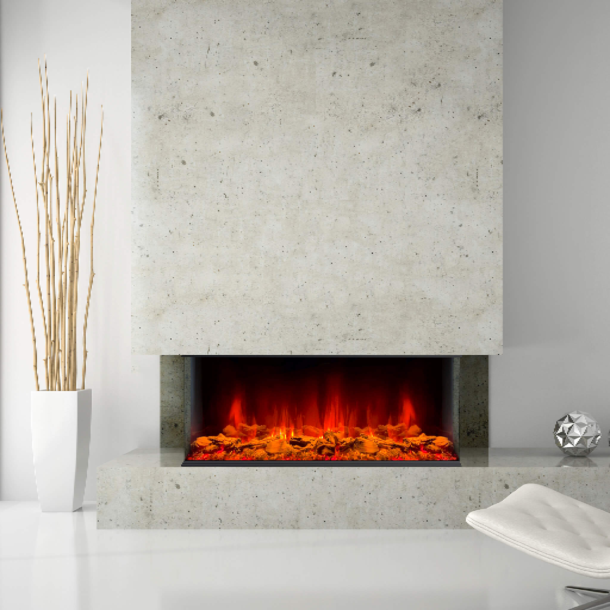 Dynasty Melody 40-Inch Multi-Sided Smart Electric Fireplace With Remote Control [DY-BTS40] (SAK48210) – SAKSBY WHOLESALE, vie