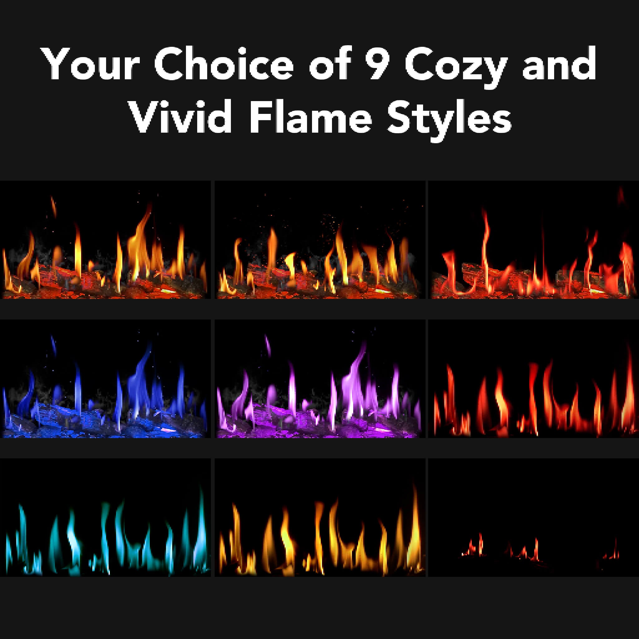 Dynasty Tempo 52-Inch Smart Virtual Linear Electric Fireplace With Dynasty App [DY-FVX52] (SAK76421) – SAKSBY WHOLESALE, view