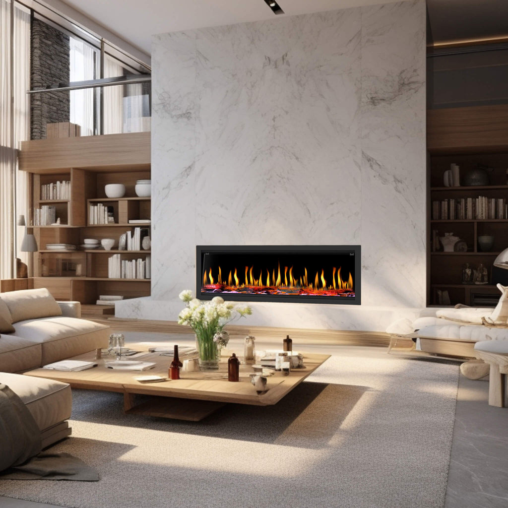 Dynasty Tempo 52-Inch Smart Virtual Linear Electric Fireplace With Dynasty App [DY-FVX52] (SAK76421) – SAKSBY WHOLESALE, view