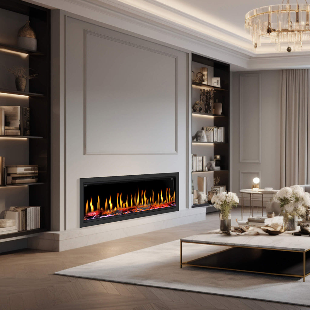 Dynasty Tempo 52-Inch Smart Virtual Linear Electric Fireplace With Dynasty App [DY-FVX52] (SAK76421) – SAKSBY WHOLESALE, view