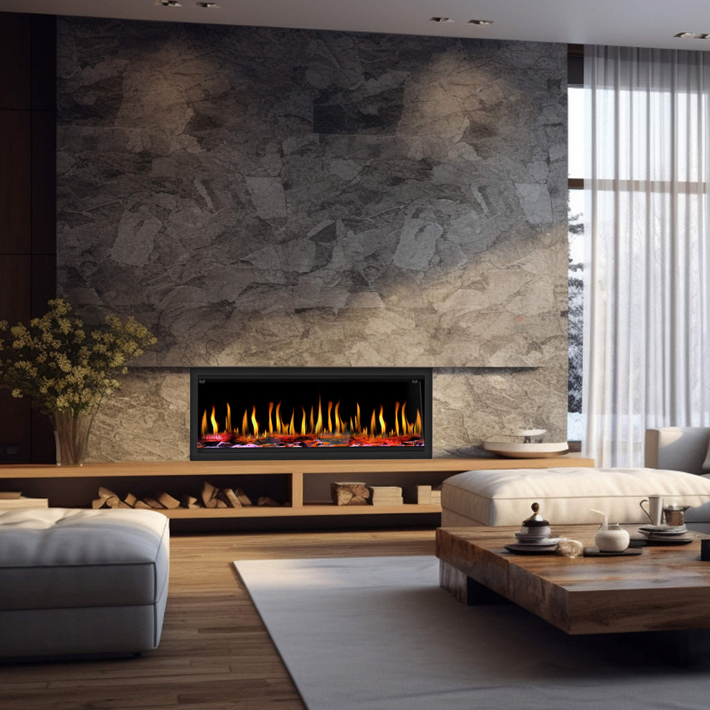 Dynasty Tempo 52-Inch Smart Virtual Linear Electric Fireplace With Dynasty App [DY-FVX52] (SAK76421) – SAKSBY WHOLESALE, view