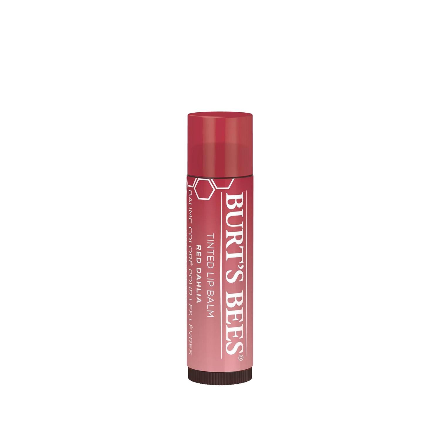 Burt's Bees Cherry Flavored Colored Lip Balm - Moisturizing Natural Lip Care Product