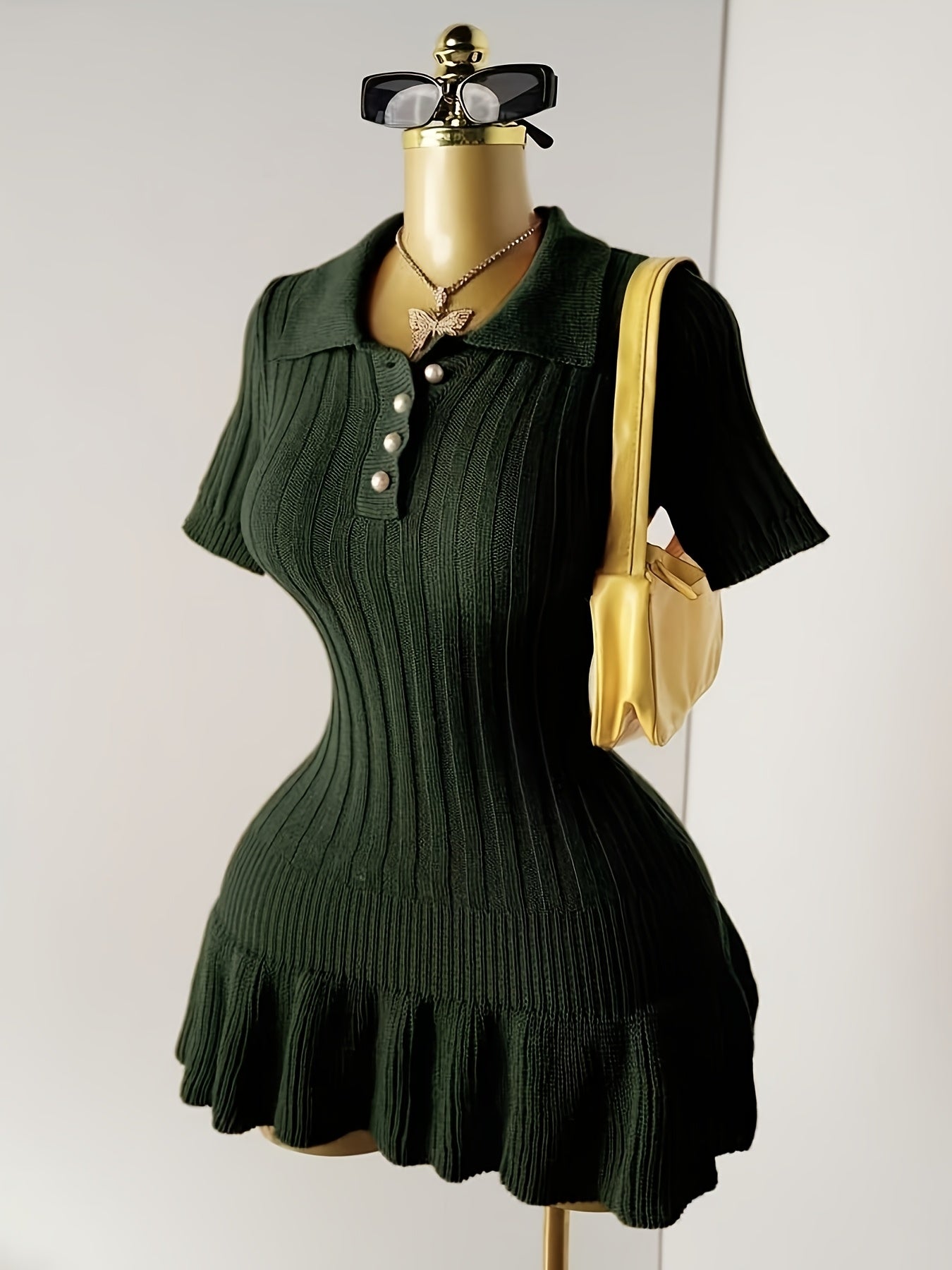 MyClosetAid Short Sleeve Sweater Dress — main product shot