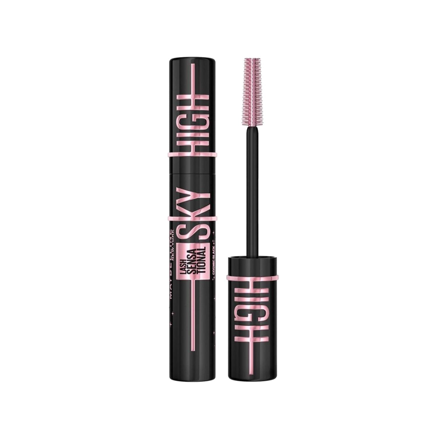 Maybelline New York Lash Sensational Sky High Cosmic Black Mascara - Volumizing & Lengthening Formula for Enhanced Eyelashes