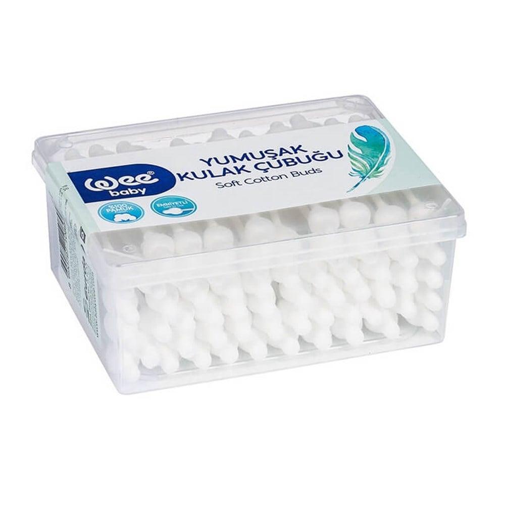 Wee Baby Soft Cotton Swabs - Gentle & Safe | 60 Count