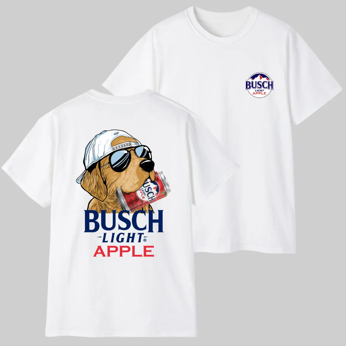 Funny Dog Beer T-Shirt – Golden Retriever with Beer Can Graphic, Remastered Heavy Cotton Drinking Tee, Soft Lived-In Heavyweight Gift for Beer & Dog Lovers, Made in USA