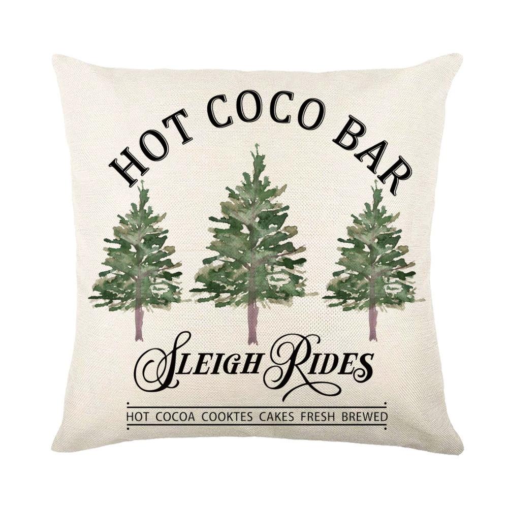 Mandotos Christmas Pillow Covers Snowflake Stamping