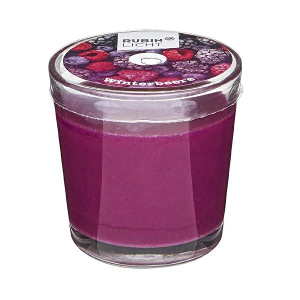 Rubin Licht Winter Fruit Scented Candle in Glass Container - 25 Hour Long-Lasting Home Fragrance