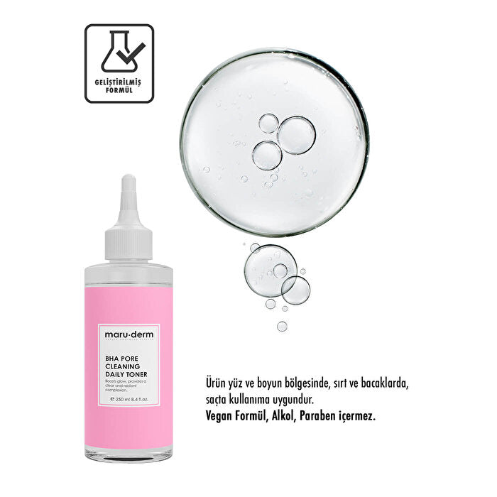 BHA Toner - Pore Minimizer & Acne Treatment | Maruderm | 8.45 Fl Oz