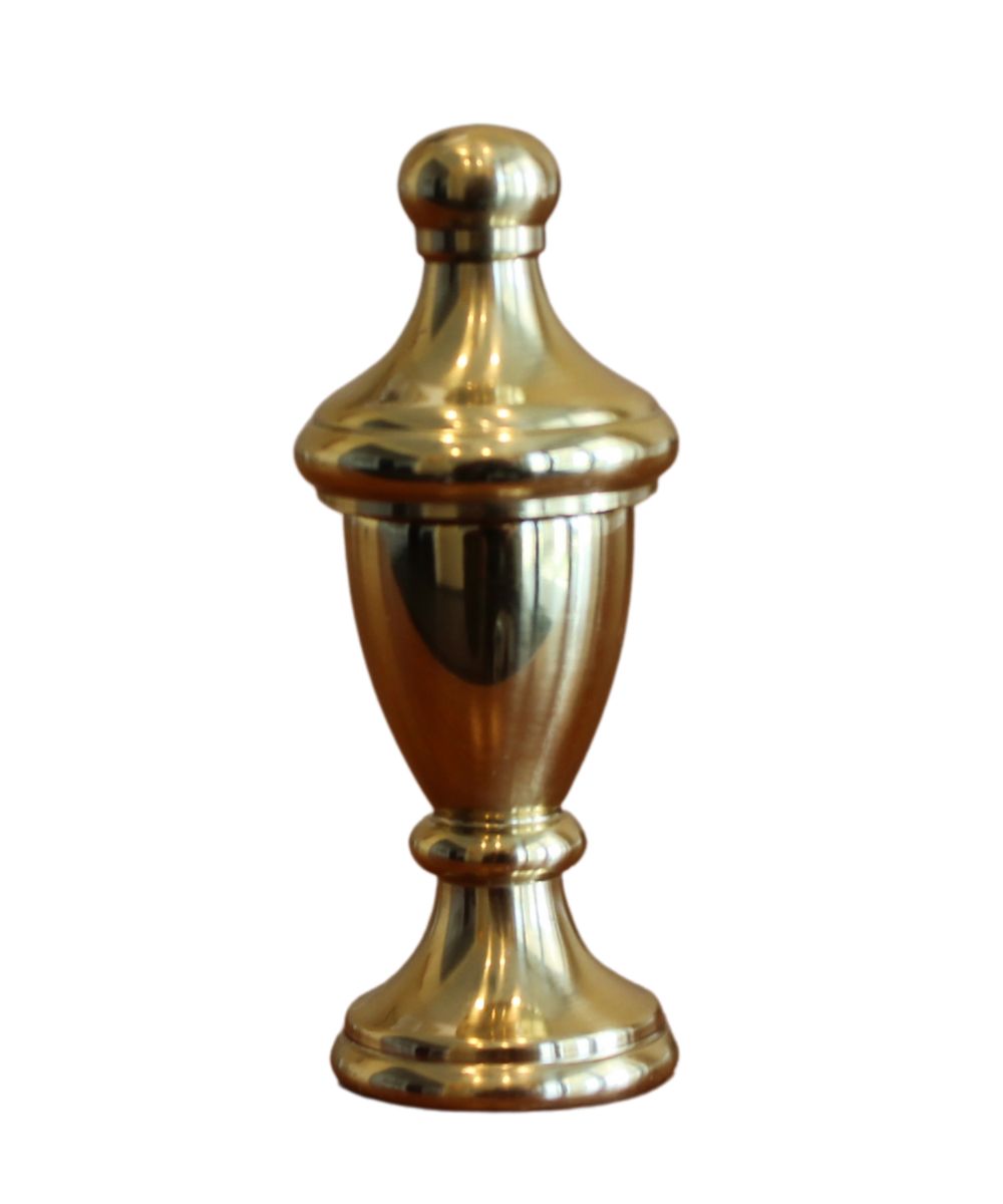 Decorative Spire Lamp Finial Polished Brass, 2.3"h – LampsUSA