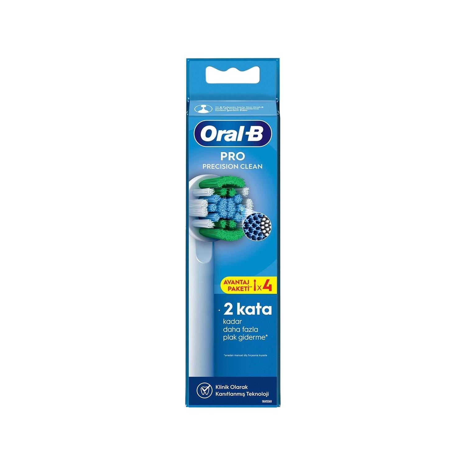 Oral-B Pro Precision Clean X-Filament Replacement Toothbrush Heads - 4 Pack, Gentle & Effective Cleaning for Oral-B Electric Toothbrushes
