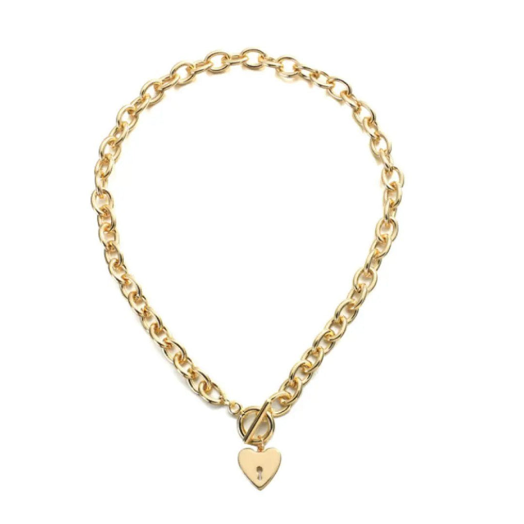Heart Key Toggle Necklace