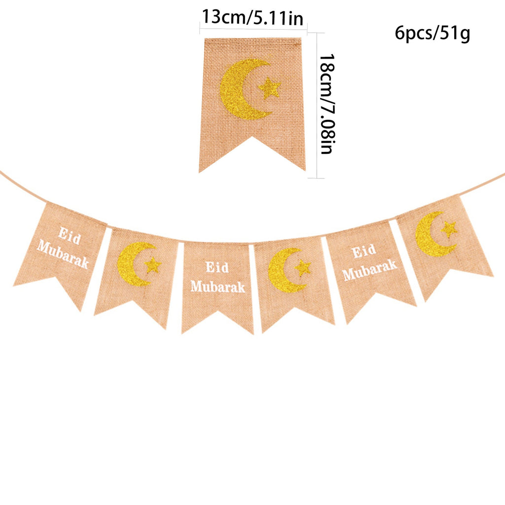 MR026 EID MUBARAK Party Decorative Banner