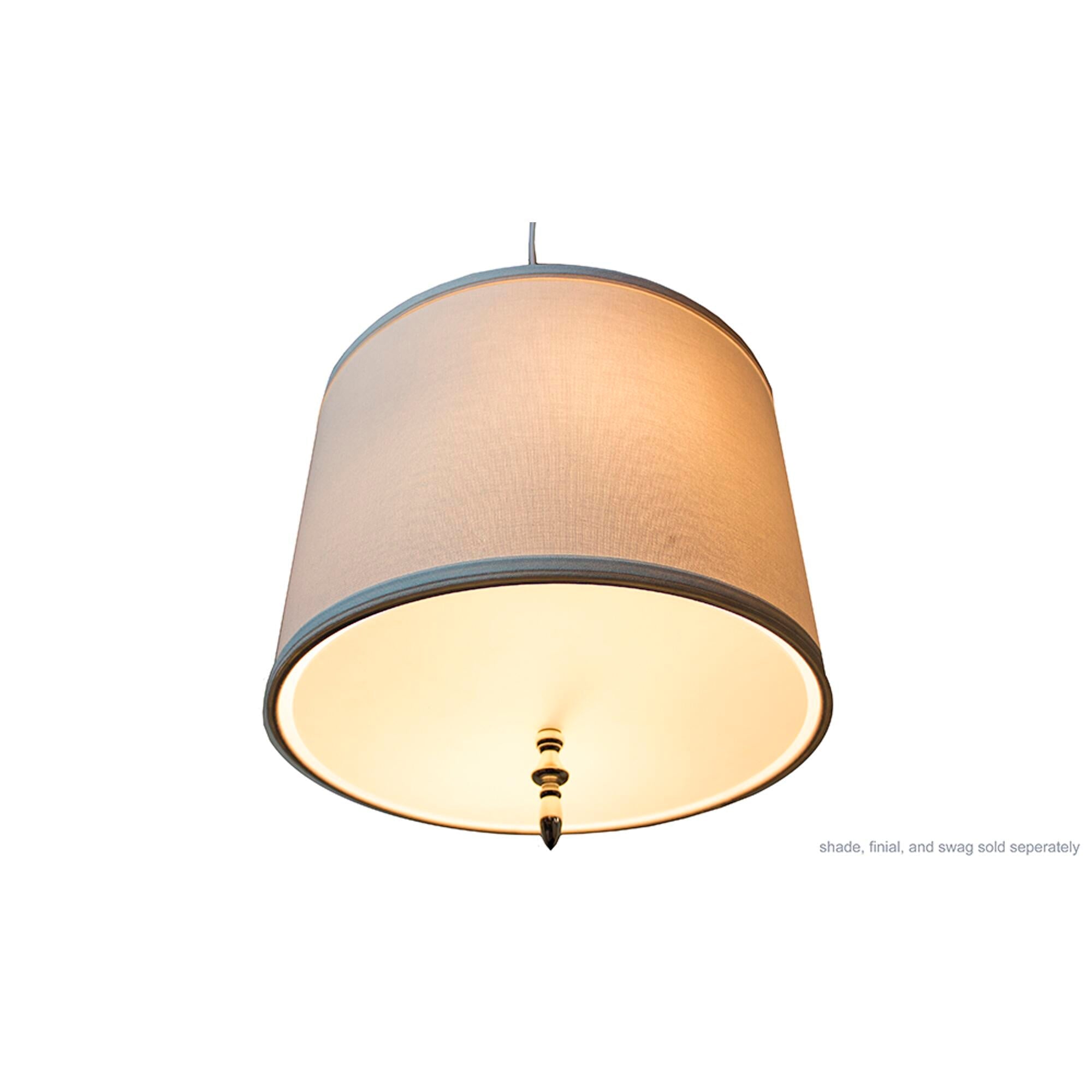 13.5" Round Diffuser Translucent Frosted White – LampsUSA, view 4
