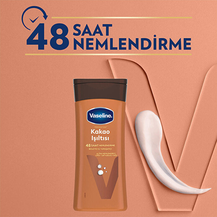 Vaseline Cocoa Glow Body Lotion 200ml - Deep Moisturizing Formula | Hydrating
