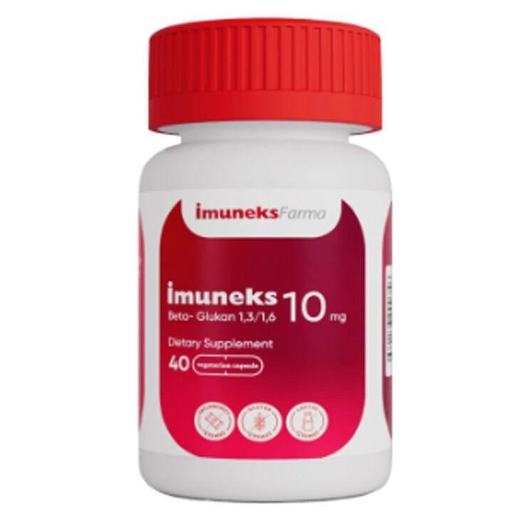 Imuneks Beta Glukan 10mg: Powerful Immune Support Supplement | Enhance Natural Defenses & Boost Immune Health - 40 Capsules