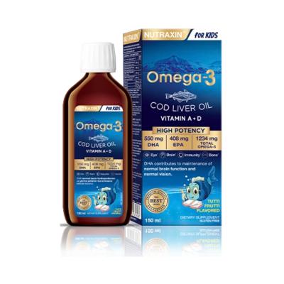 Nutraxin Kids Omega-3 Syrup - 150 ml | Tutti Frutti Flavor