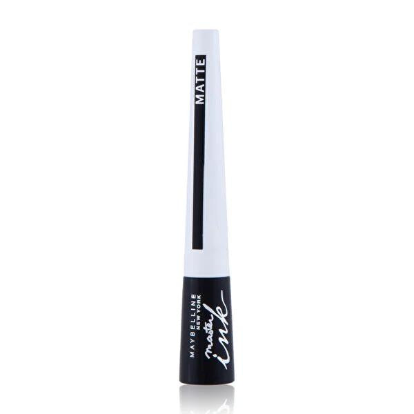 Maybelline Master Ink Matte Eyeliner Black - Long-Lasting, Intense Matte Finish, Easy Application