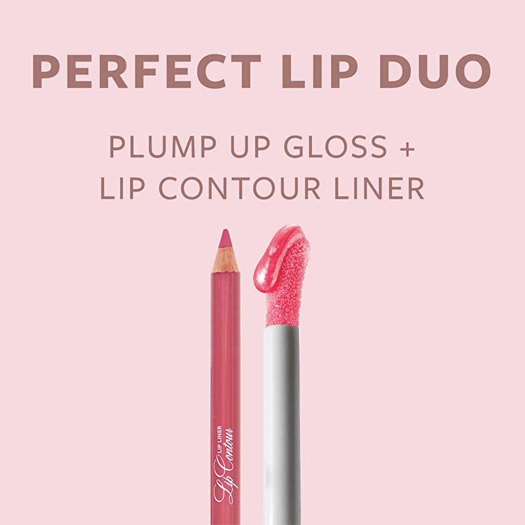 Pastel Perfect: Plumping Lip Gloss & Contour Liner Duo - Achieve Fuller, Defined Lips with Ultra-Glossy Finish