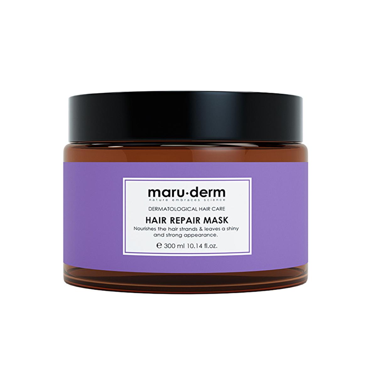 Maruderm Hair Repair Mask: Deeply Moisturizing Argan & Coconut Oil Treatment for Dry, Damaged Hair - Strengthen & Shine