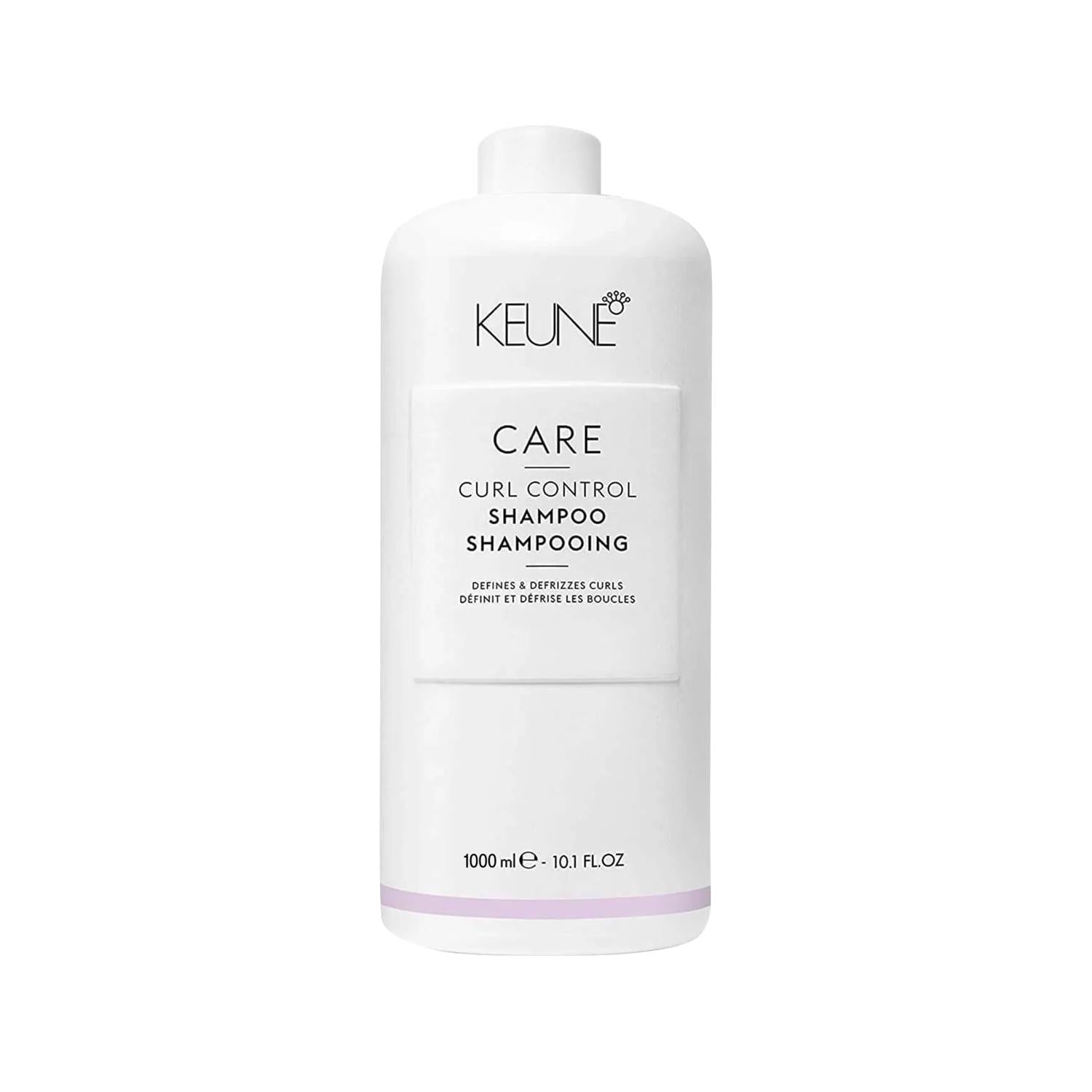 Keune Curl Control Shampoo for Wavy and Curly Hair, 1000ml - Sulfate-Free, Gentle, and Nourishing