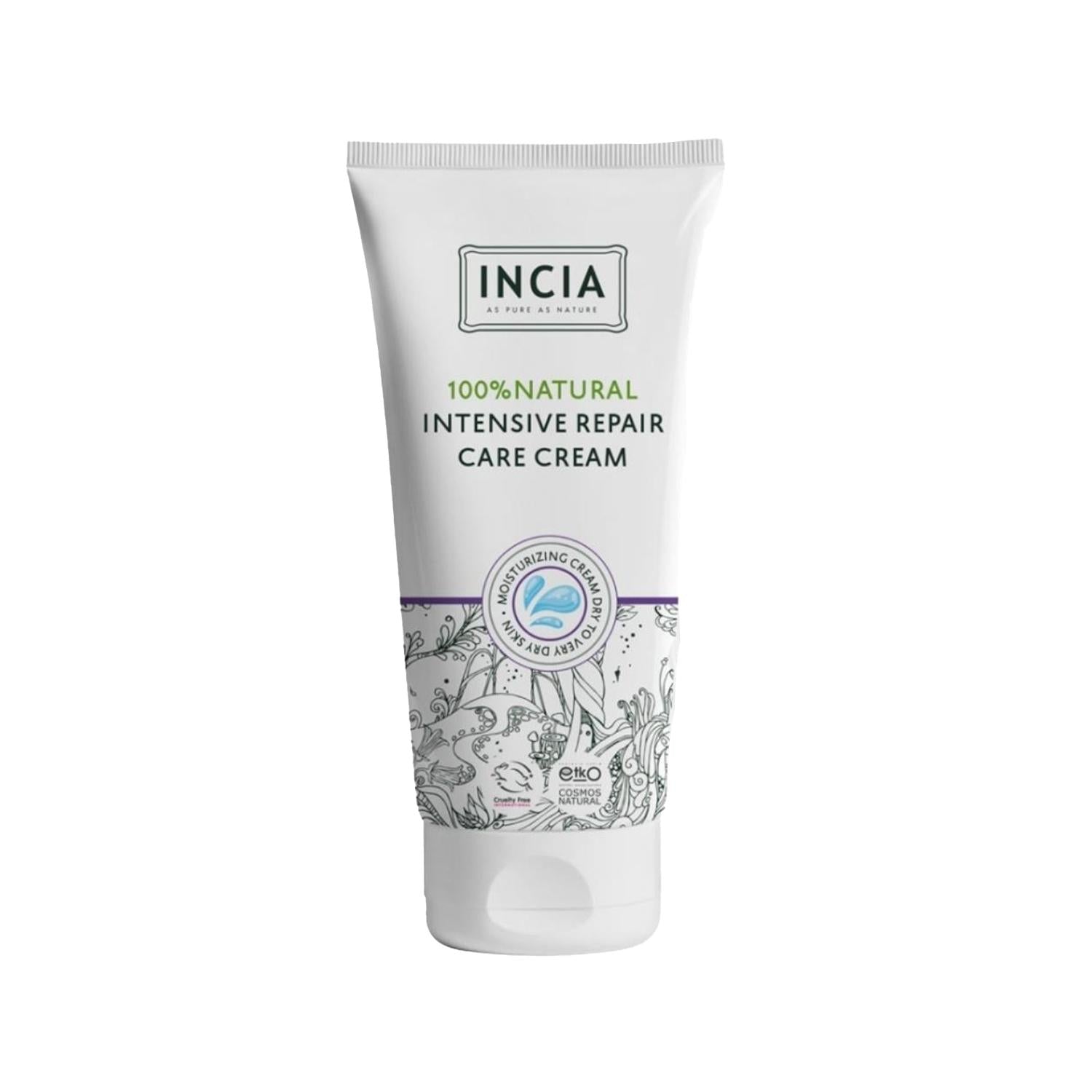 INCIA 100% Natural Repair Cream - Moisturizing & Organic Skincare Solution for Dry Skin