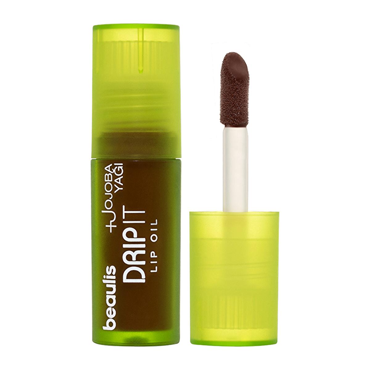 Beaulis Drip It Choco Touch Lip Oil: Moisturizing Jojoba Oil Treatment for Natural, Nude & Coffee Tone Lips - Hydrating & Adds Shine