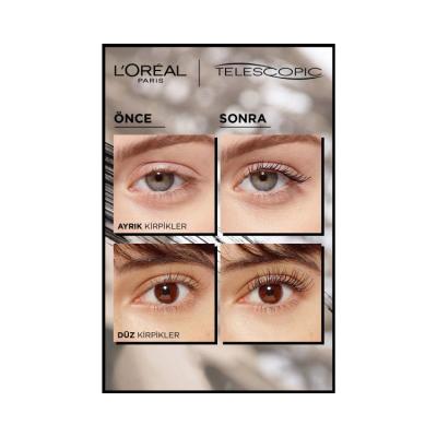 Loreal Paris Telescopic Carbon Black Mascara - Lengthening & Volumizing for Dramatic Lashes