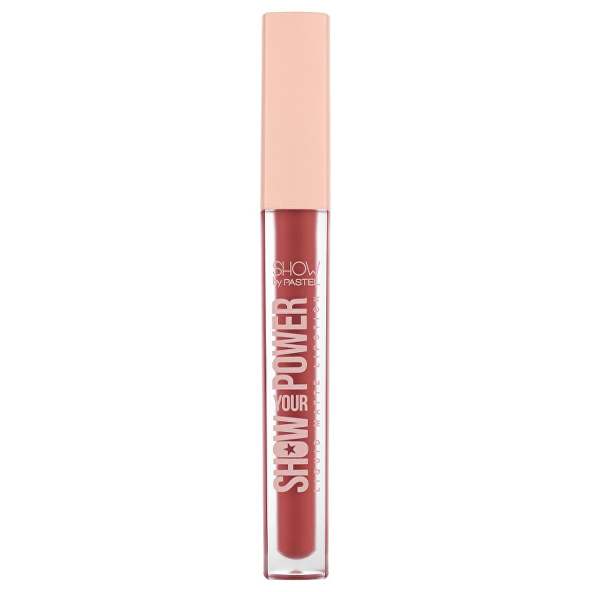 Pastel Show Your Power Liquid Matte Lipstick - Long Lasting, Vegan, Cruelty-Free - 8 Hour Wear, No Transfer, Paraben-Free