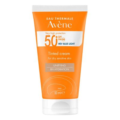 Avene Tinted Cream SPF50+ Unifying 50ml - Tinted Sunscreen Cream for Dry Skin with High SPF Protection