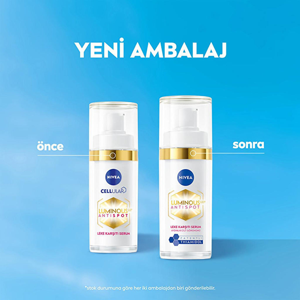 Nivea Luminous630 Anti-Spot Serum for Face - Reduces Dark Spots, Hydrates Skin