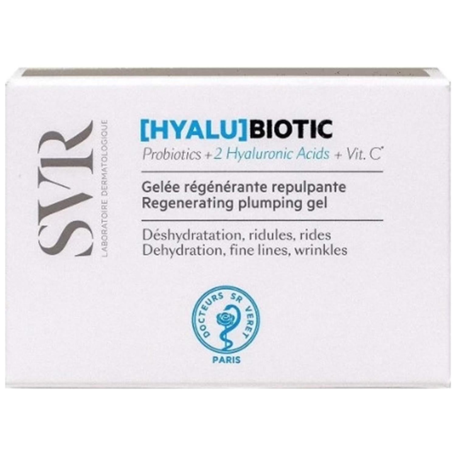 SVR Hyalu Biotic Regenerating Plumping Anti-aging Face Cream/Gel - Sensitive Skin Friendly, Hydrating, Vitamin C Enriched