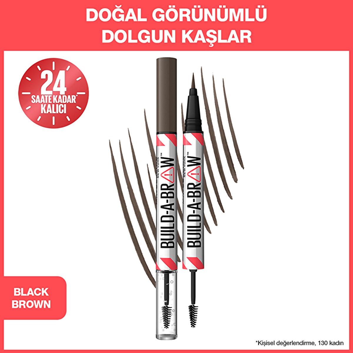 Maybelline Build a Brow 2-in-1 Eyebrow Pencil & Gel - Long-Lasting, Smudge-Proof Eyebrow Makeup Solution