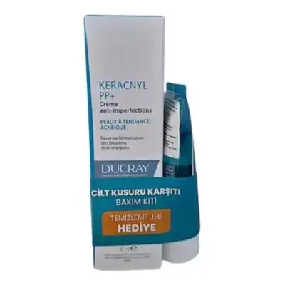 Ducray Keracnyl Acne Treatment Product Set - Soothe & Cleanse Acne-Prone Skin