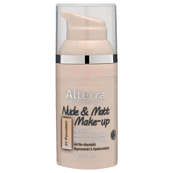 Alterra Porcelain Foundation Makeup - Vegan, Matte Finish, 30 ml