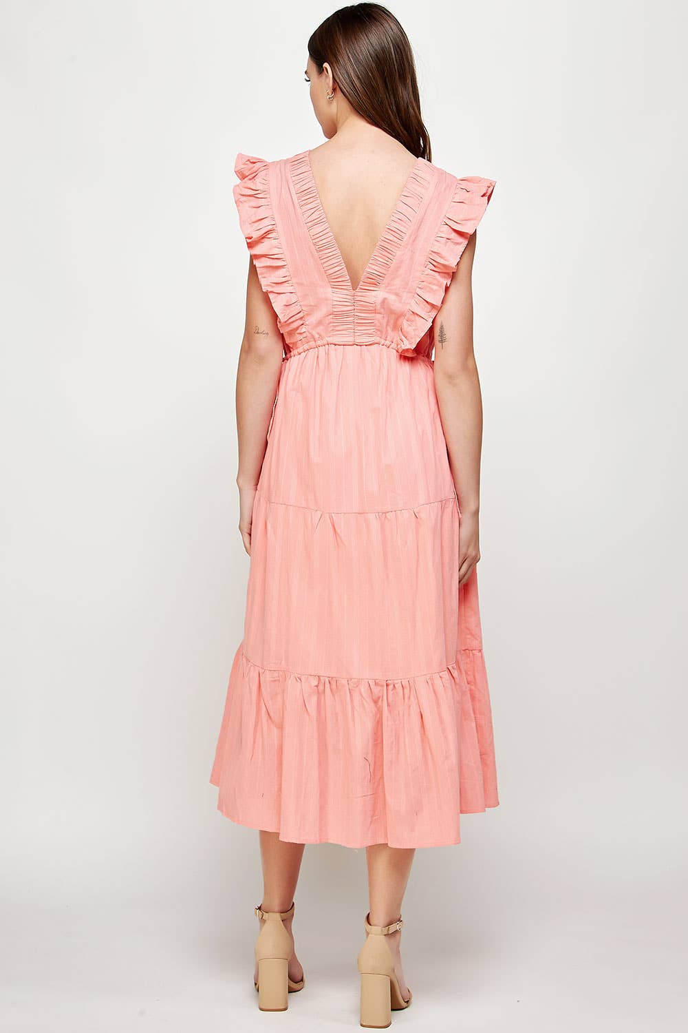 Pretty Little Patriot Pretty Little Patriot Pastel Pink Tea Party dress — detail shot 6