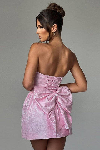 Pretty Little Patriot Sexy Marilyn Pink Strapless Bow Dress