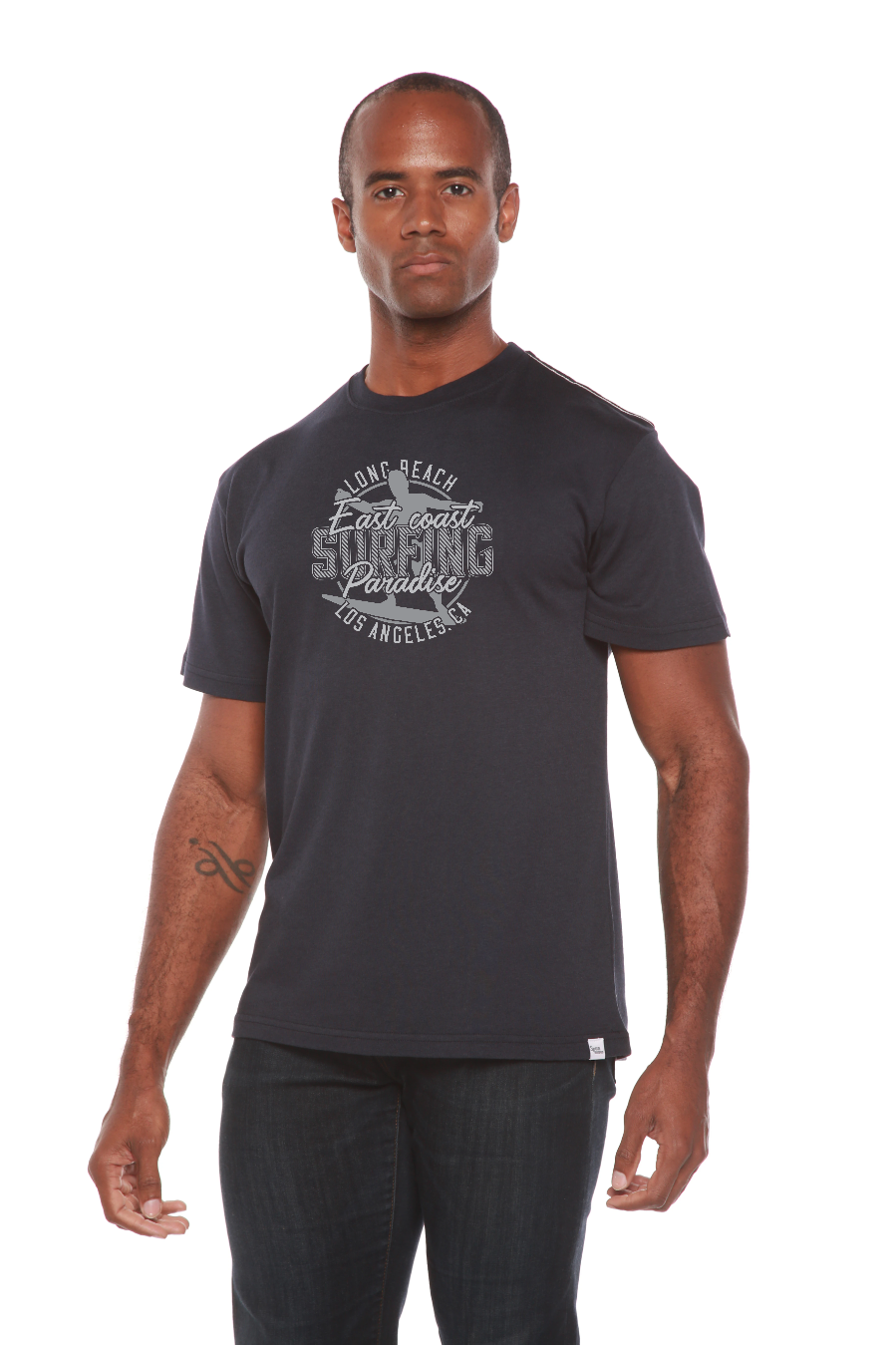 Spun Bamboo East Coast Paradise Men's Bamboo Viscose/Organic Cotton Short Sleeve Graphic T-Shirt — lifestyle context