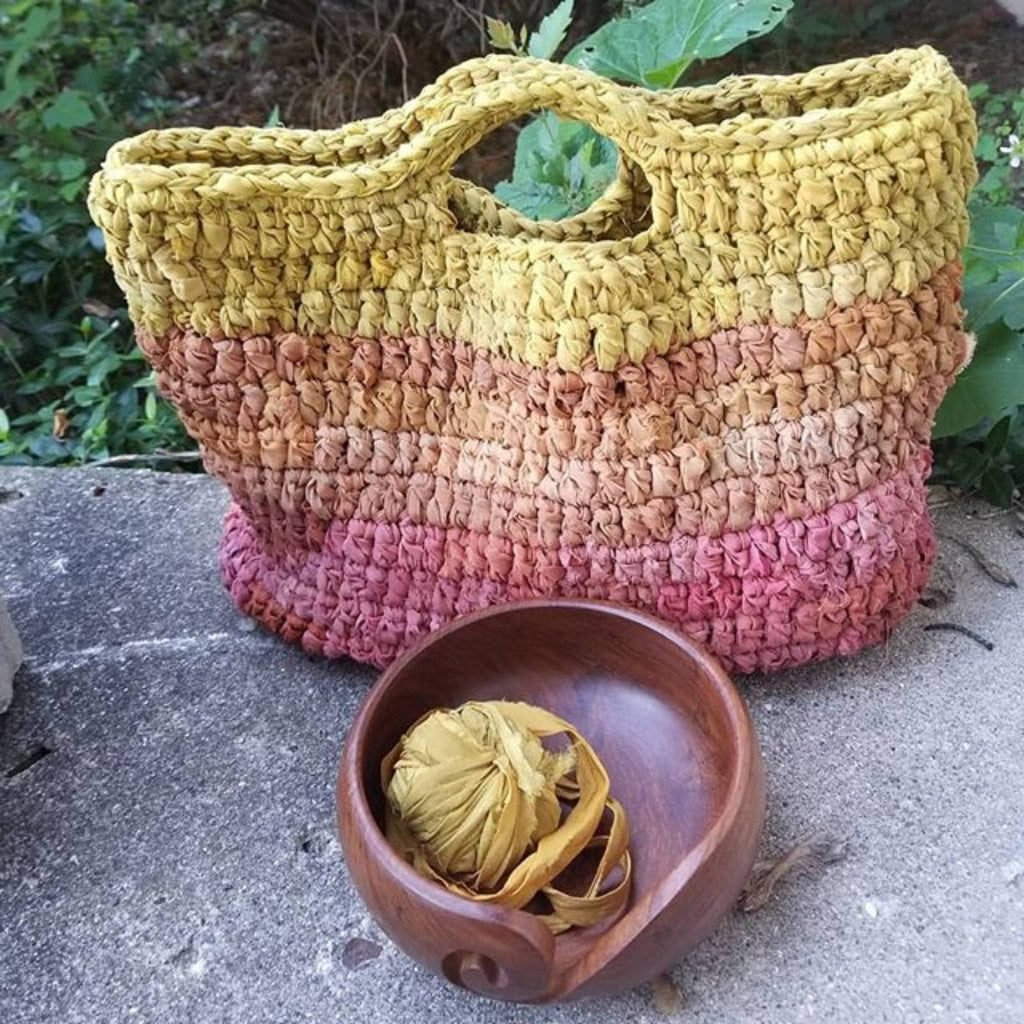 Darn Good Yarn Easy Market Tote Crochet Kit or Knitting Kit — detail shot 8