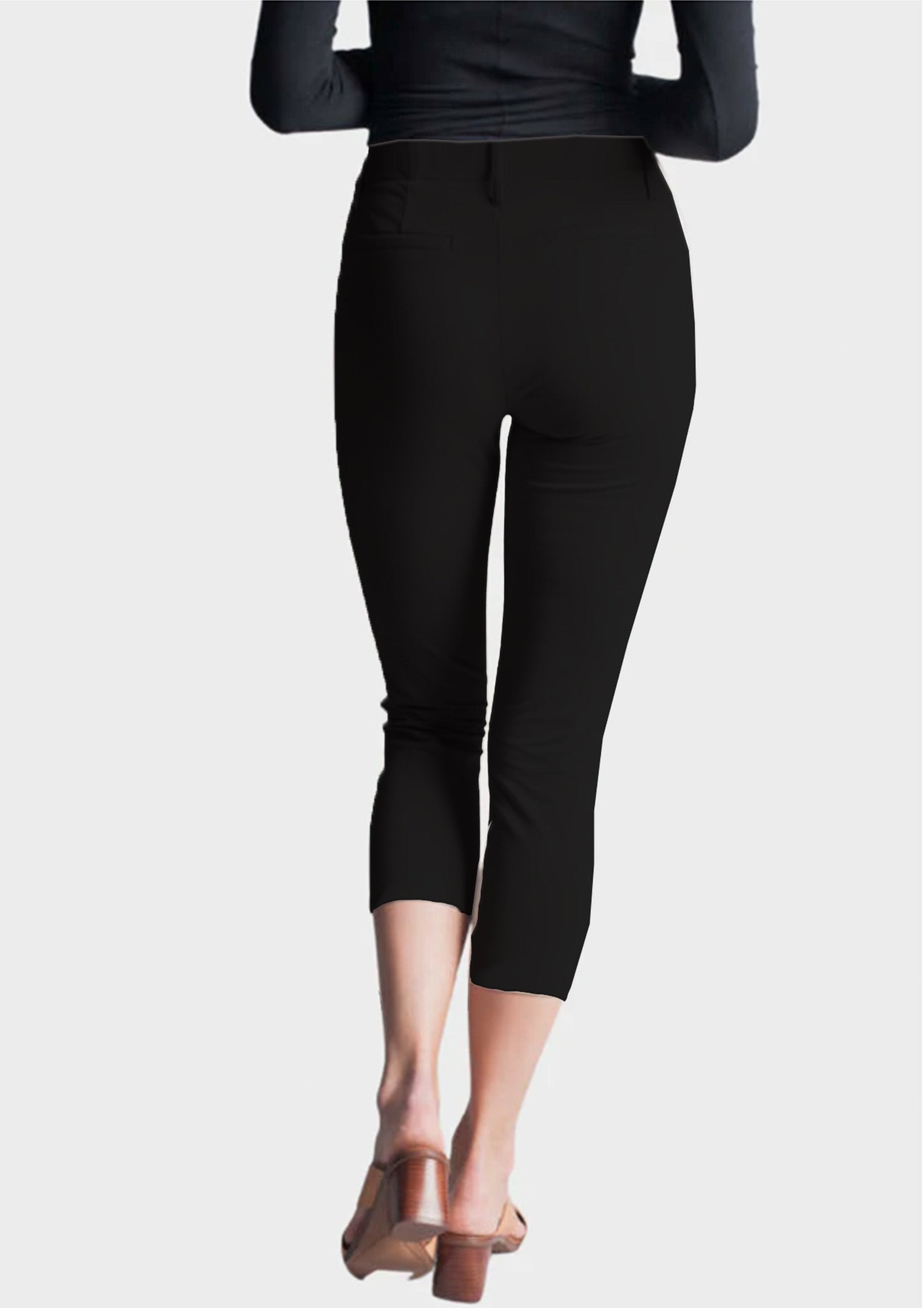 Buki Easy Street Stretch Crop Chino Pant — detail close-up
